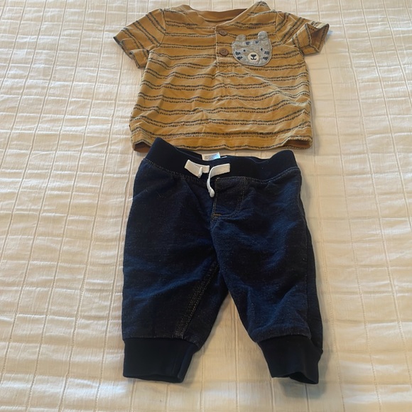 Child of mine bundle baby boys 0 to 3 months tops & pants - Picture 4 of 16